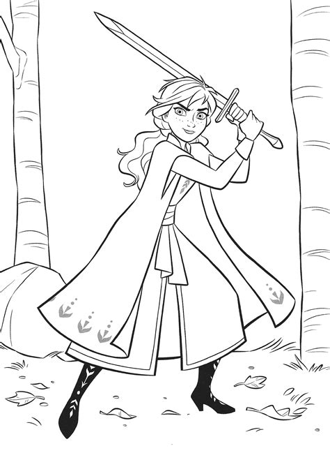 frozen  coloring pages  anna youloveitcom