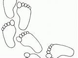 Coloring Pages Footprints Printable Print Clip Stencil Baby Kids Comments Pattern Gif Coloringhome Related Azcoloring sketch template
