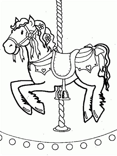 carousel unicorn horse coloring page carousel unicorn horse coloring