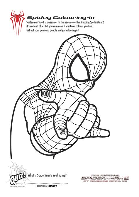 spider man  printable coloring pages