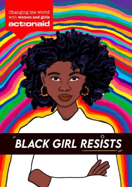 black girl resists comic actionaid zambia