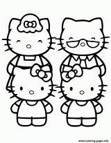Coloring Kitty Family Hello Pages Print Printable Preschool Friends Color Clipart Library Popular sketch template