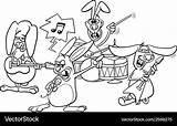 Banda Coelho Rabbits Musicale Concert sketch template