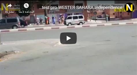فيديو مظاهرة بالأعلام الصحراوية بشارع السمارة صباح اليوم الأربعاء