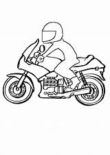 Coloring Pages Bike Motor Colouring Motorbike Comments sketch template