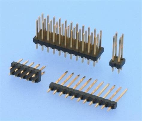 pcb board connector mm pin header connector straight height mm gold flash