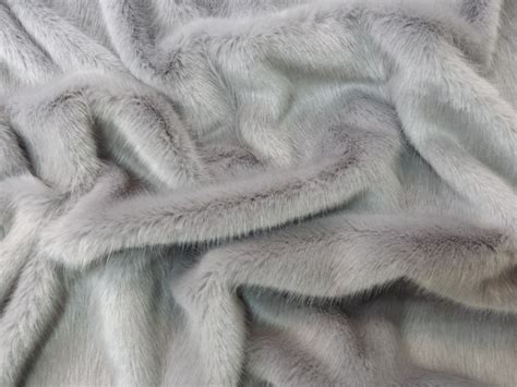 silver mink faux fur fabric  meter faux fur throws fabric  fashion