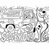 Coloring Doo Scooby Pages Mystery Machine Printable Sheets Kids Activity Floor Puzzle Each Print Book Colouring Coloriage Cartoon Disney Color sketch template