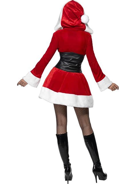 Sexy Mrs Claus Adult Costume With Hood Express Delivery