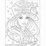 Coloring Annie Pages Maiden Girl Brown Adult 39kb 650px Getcolorings Printable Books Snow People Fairy Snowmaiden Color sketch template