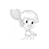 Tennis Playing Boy Dibustock Stock sketch template