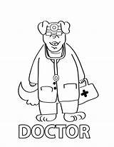 Doctor Coloring Pages Cute Kids sketch template
