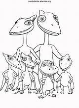 Colorare Dinosauri Treno Famiglia Tyrannosaurus Adottato Viene Arancione sketch template
