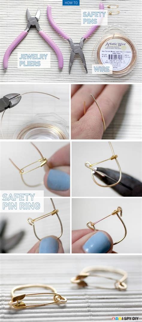 10 make your own diy safety pin jewelry ideas