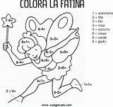 Colora Calcola Schede Fatina Enigmistica Didattiche Matematica Numeri Seleccionar sketch template
