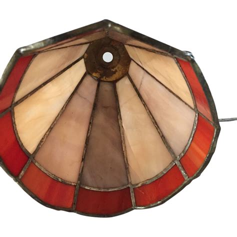 Vintage Pair Leaded Glass Table Lamp Shade From Europeantiqueshop On