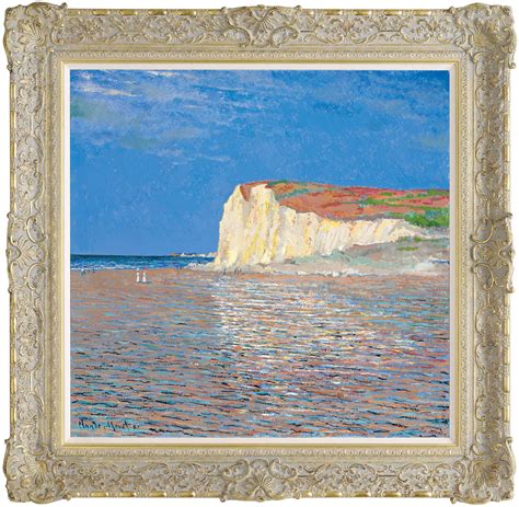 low tide at pourville in the style of claude monet john myatt