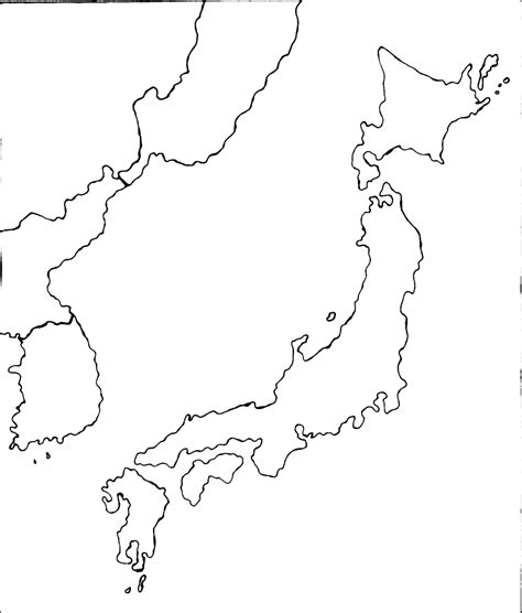 blank japanese map