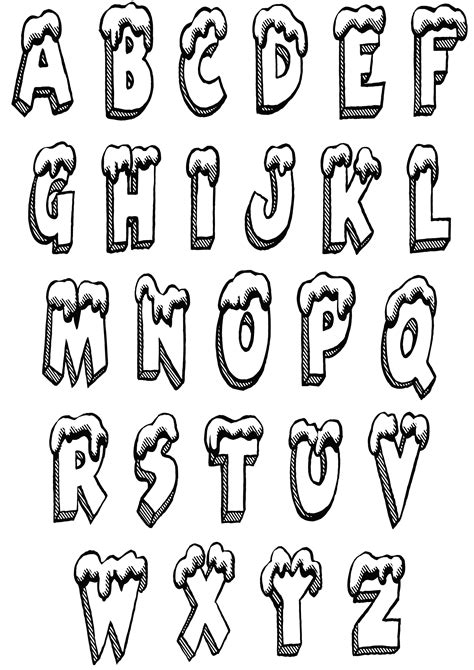 coloring page simple alphabet    gallery kids alphabet