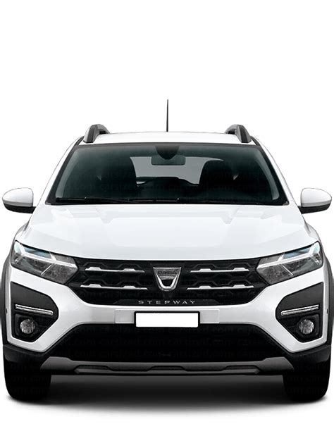 dacia sandero  present dimensions front view