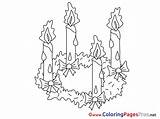 Coloring Advent Pages Flame Candle Sheet Title sketch template