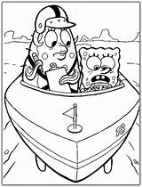 Coloring Spongebob Puff Mrs Pages sketch template