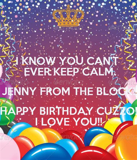calm jenny   block happy birthday