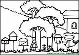 Coloring Pages Background Set Garden Treehut Sharma Swati sketch template