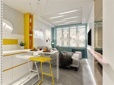 airbnb studio apartment  behance