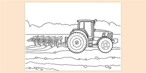 tractor colouring page colouring sheets twinkl