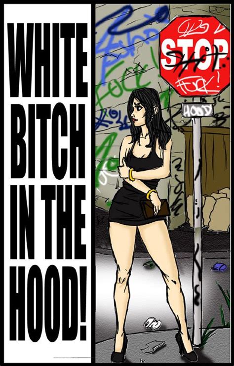 illustrated interracial white bitch in the hood porn