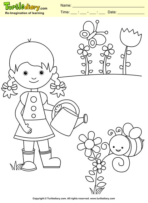 garden coloring sheet coloring sheet garden coloring pages drawing