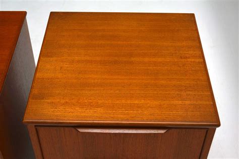 pair of danish teak bedside chests vintage 1970 s retrospective