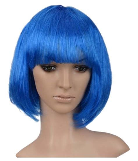 tootpado blue short hair wig buy tootpado blue short hair wig    price snapdeal