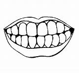 Mouth Colouring Pages Pa sketch template