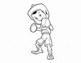 Boxer Coloringcrew Boy Little Coloring sketch template