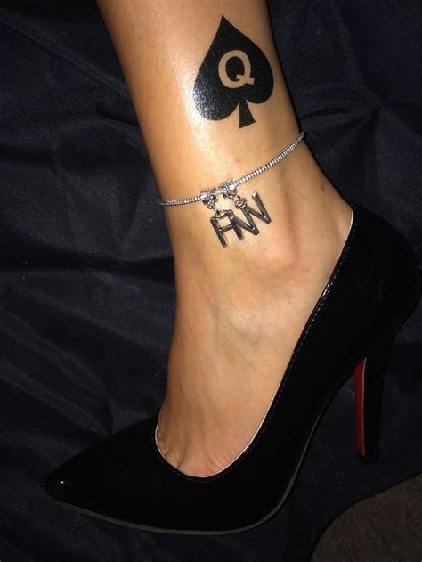 queen of spades tattoo on wife in public tattoo ideas and designs
