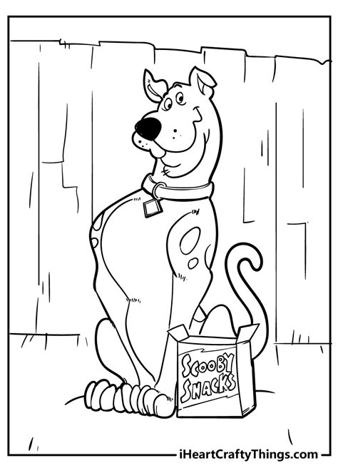 scooby doo valentine day coloring pages
