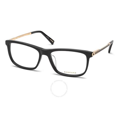 chopard unisex black oval eyeglass frames vch202m 700 55 883663901644