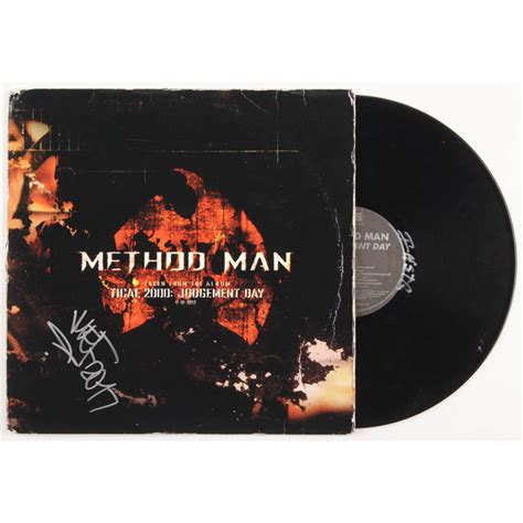 method man signed tical  judgement day vinyl record album
