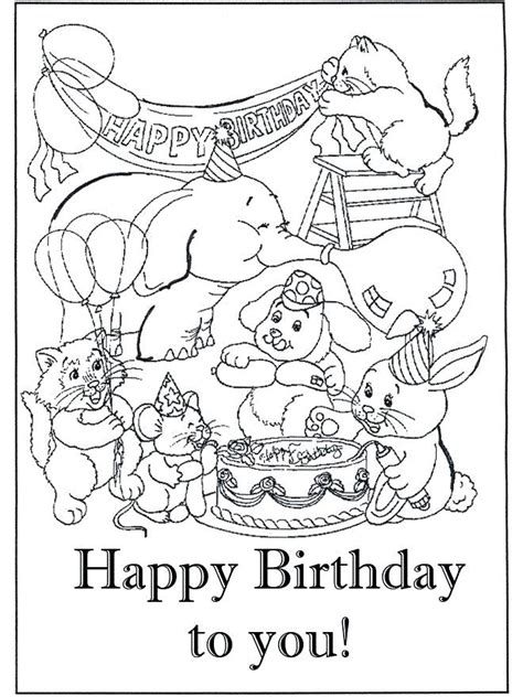 happy birthday cards coloring pages  getcoloringscom