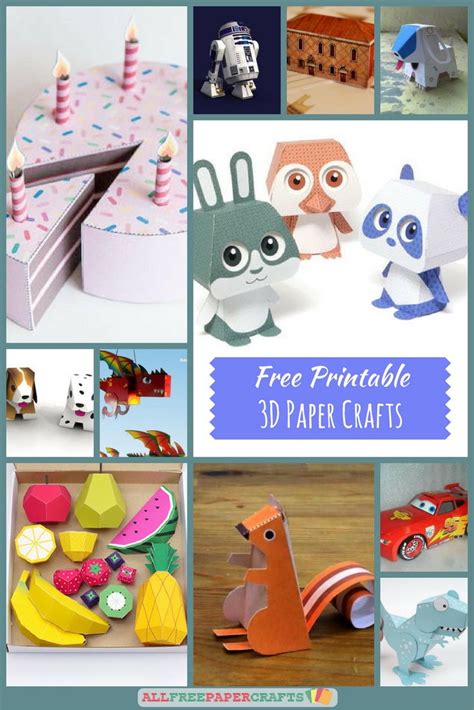 printable  paper crafts allfreepapercraftscom