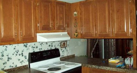 paint mobile home cabinets ideas    trailer