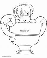 Coloring Pages Dog Puppy Book Printable Animal Print sketch template