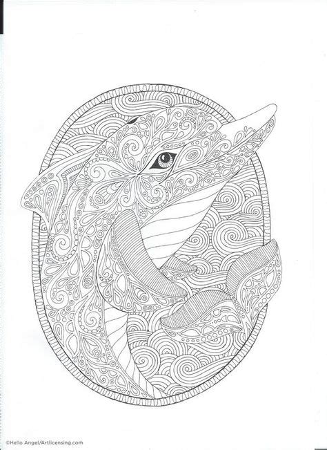 pin  barbara su coloring dolphin whale shark
