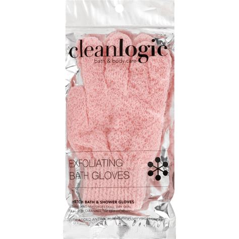 clean logic bath gloves exfoliating shop elmers county market