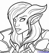 Warcraft Coloring Pages Draw Characters Drawing Draenei Kids Character Female Elf Book Dragon Dragoart Blood Awesome Shadow Getdrawings sketch template