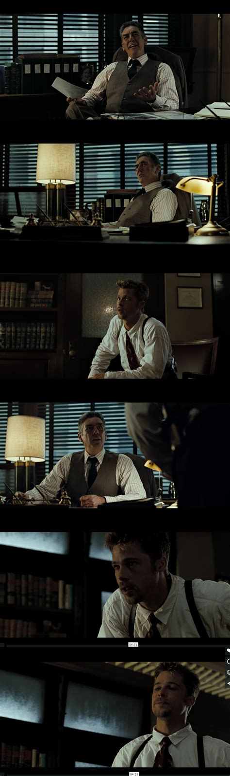 random shots    captains office cinematography lighting neo noir grade school