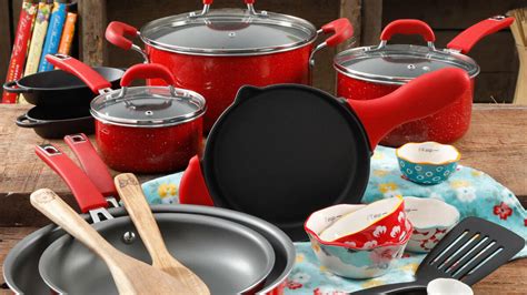 this pioneer woman cookware set is on sale for 50 off at walmart