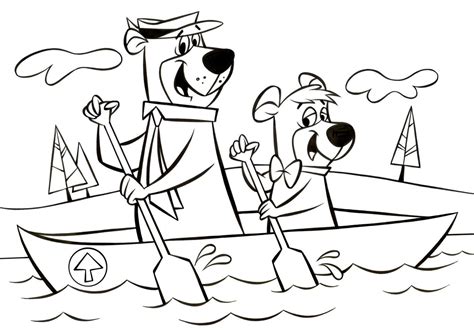 yogi coloring page images     coloring